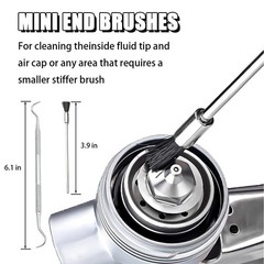 Spray Gun Cleaning Kit, MultiPurpose Spray Gun Cleaner Brush, Air Paint Airbr…