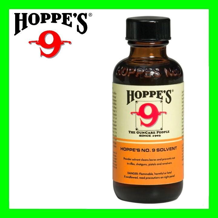 Hoppe’s No. 9 Rifle, Pistol Gun Bore Cleaning Solvent 2 Ounce 2oz Bottle 902