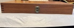 Aguinaga .40 Gun Cleaning Kit Wood & Brass Case w/ Rod, Bore Brush & Mop