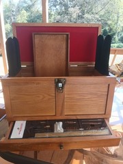 DAC GUN CLEANING STATION 15.75″ X 7.5″ X 10″ Composite Wood Cabinet W/Accessori