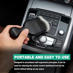Car Detailing Cleaning Kit, 6PCS Auto Interior Cleaning Tools with Boars Hair