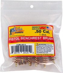 Pro-Shot .50 Caliber Pistol Brush Dozen Pack, 12 Quantity, 50P-D Bore Brush