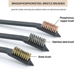Gun Cleaning Brushes Picks Kit Set Brass Copper Steel Nylon Stainless Steel Ploy