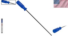 Professional-Quality Birchwood Casey 12″ Coated Cleaning Rod for .22 to .45 Guns