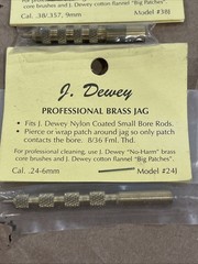J. Dewey Professional Brass Jags LOT OF 6 ASSORTED CALIBER incl. 38/357/45/50