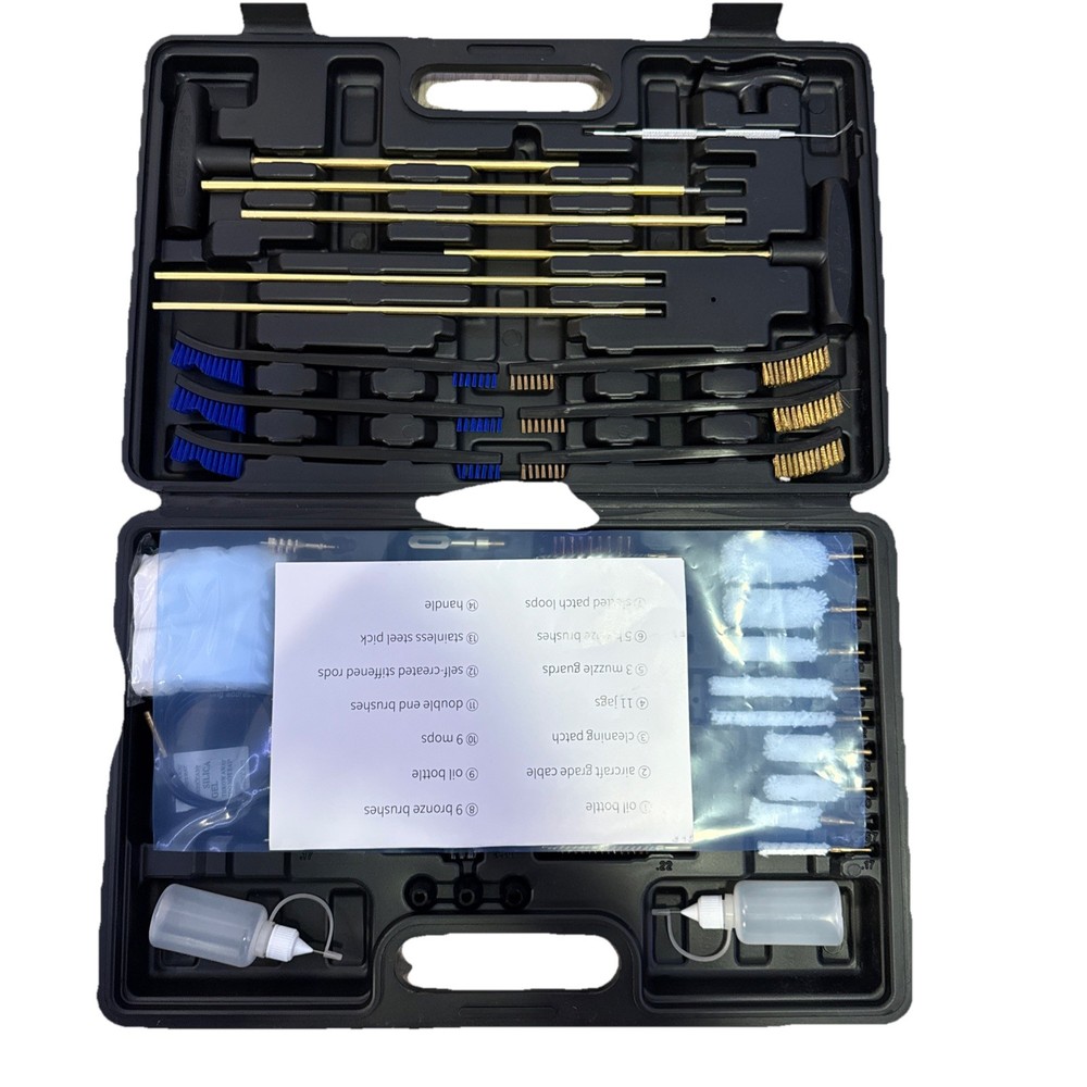 Universal Gun Cleaning Kit for Rifle Pistol Shotgun Muzzleloader for any Caliber