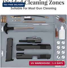 Pistol Gun Cleaning Mat, Gun Maintenance Mat with 10 Magnetic Dots, Gun Cleaning