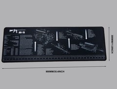 AR Style Artillery Cleaning Mat, 35×12 inch Anti Slip Mat for Workbench