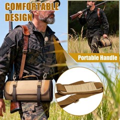 Heavy Duty Gun Cleaning Mat Roll Up Rifle Clean Pad w/Zipper Pocket for Shooting