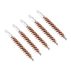 5Pcs Bronze Bristle Bore Cleaning Brush .260 Cal 8×32 Thread with 50 Patches