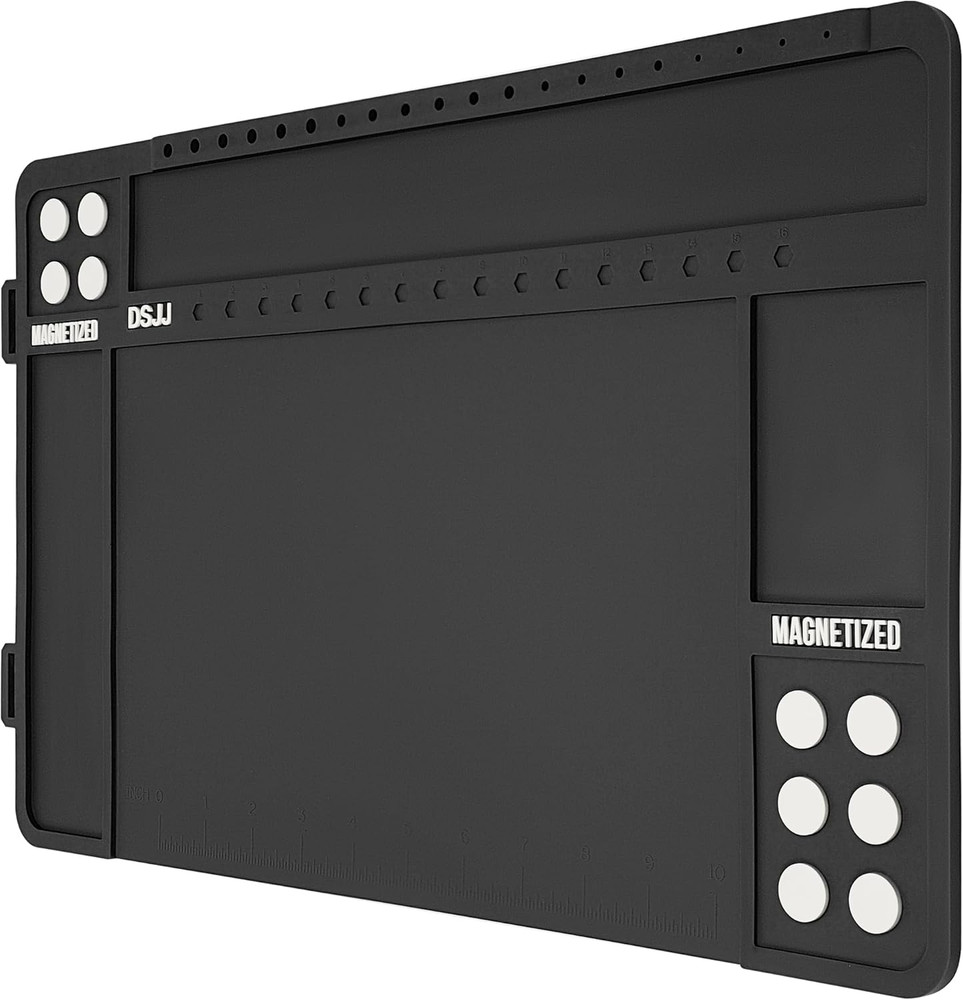 Gun Cleaning Mat, Premium Magnetic Pad with Organizer Parts Tray, Anti-Slip Rubb