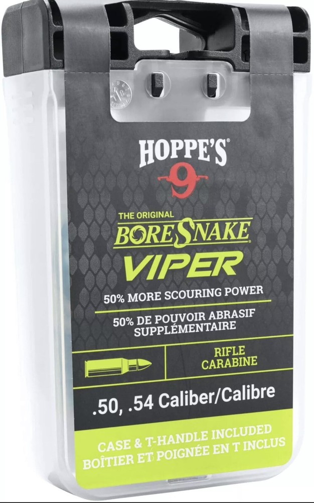 Hoppe’s 9 Boresne Viper Cleaning Kit for Rifle, .50 Caliber, 24020VD