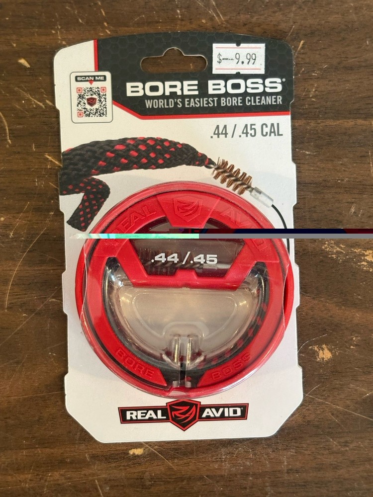 Real Avid Bore Boss .44/.45 Cal Reusable Bore Cleaner Bronze Plastic Nylon