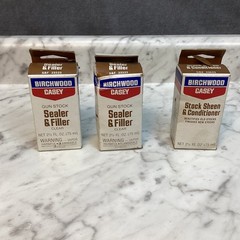 Bundle Birchwood Casey Sealer & Filler x2, Stock Sheen & Conditioner – 2.5 oz