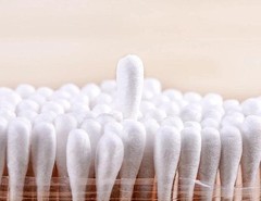 Cotton Swab Storage Box Double Head Buds Container Transparent Square Organize