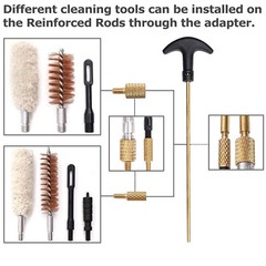 Handgun Cleaning Kit Rifle Pistol Shotgun Firearm Brushes IWB OWB Universal Bore