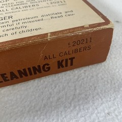Vintage 1960’s Sears Ted Williams Rifle Cleaning Kit Metal Case