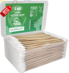 6″ Lint Free Cotton Swabs Gun Cleaning 600 500 400pcs Bamboo Handle – US