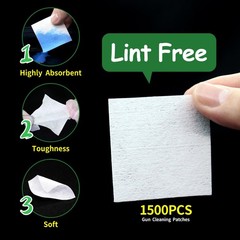 2000PCS Cleaning Supplies – 1500PC Patches + 500PC Swabs, Lint-Free Rags, 6″ …