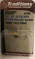 Traditions A1256 Performance Firearm.45/.50/.54 Caliber Patch Puller/Worm Brass