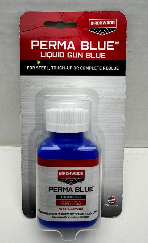 Birchwood Perma Blue Liquid Gun Blue For Steel, Touch-Up Or Complete Reblue 3oz