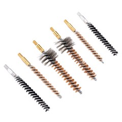 .22 Cal Rifle Phosphor Bristle Bronze Nylon Bore Chamber Brush Kit 50 x Patches