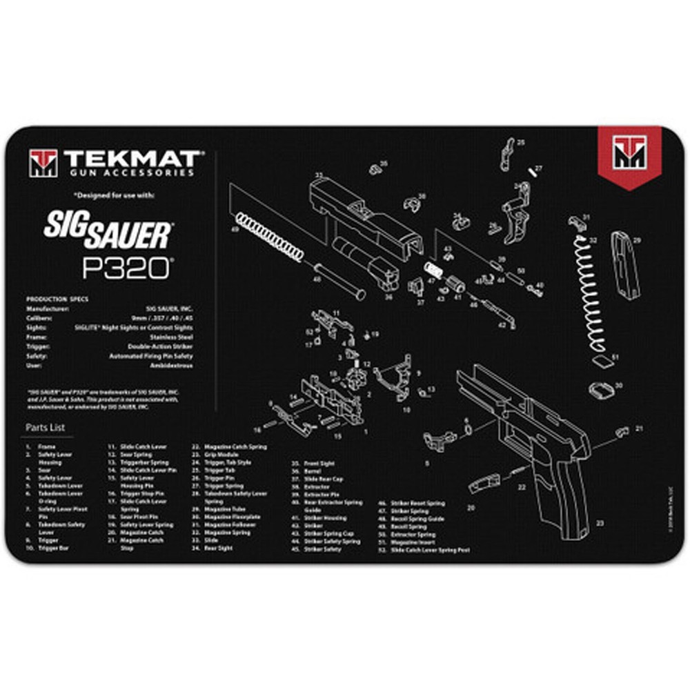 TekMat Original Gun Cleaning Mat – 17″ X 11″ – Sig Sauer P320