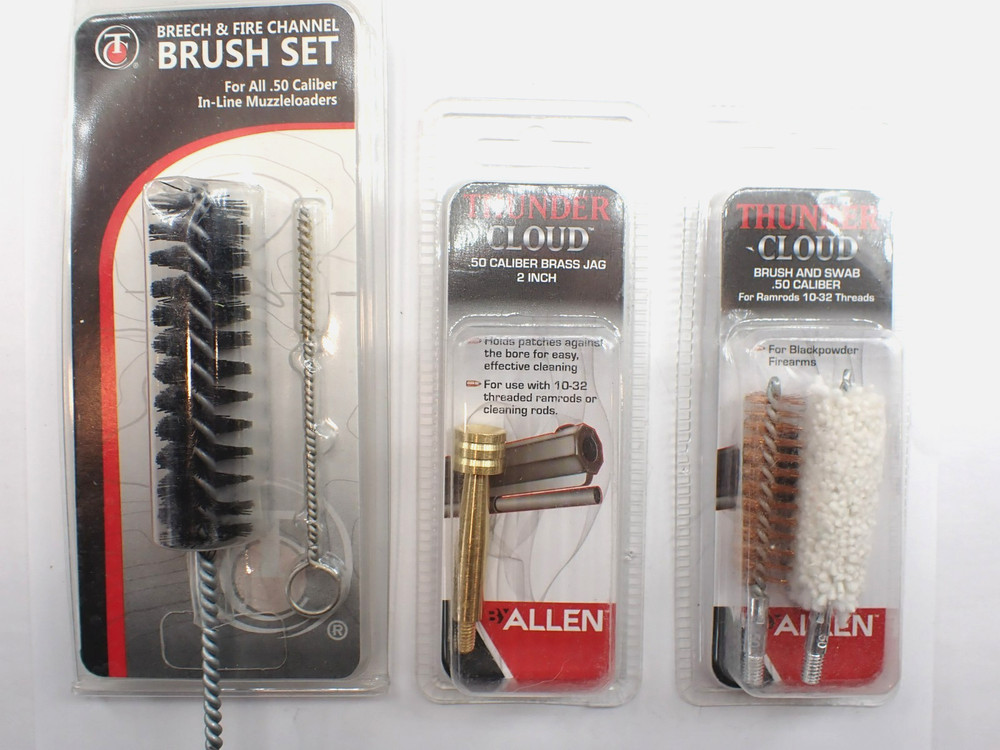Lot of NEW .50 Caliber Cleaning Tools – Brush Brass Jig Swab Muzzleloaders
