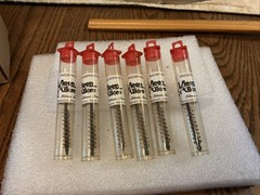 Lot of 6 NOS,Kleen Bore Pistol Chamber Bronze Brushes,.25/.257 Caliber
