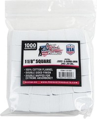Superior Absorbent Cleaning Patches – 1000 Count for Pistol Care, 1 1/8″ Size