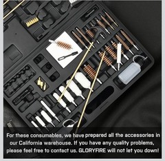GLORYFIRE Universal Gun Cleaning Kit for All Firearms Green Case