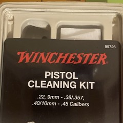 WINCHESTER 99726 PISTOL CLEANING KIT .22, 9MM, .38/.357, .40/10MM, .45 CALIBERS