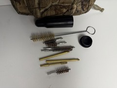 Fieldline Camo Gun Cleaning Kit w/ MOLLE Pouch Brushes Rods Hunting