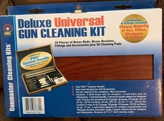 Brand New 35 Pc DAC Deluxe Universal Gun Cleaning Kit + 50 Cleaning Pads