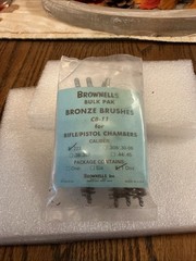 Lot of 8 NOS,Brownells Rifle Chamber Bronze Brushes,.223 Caliber