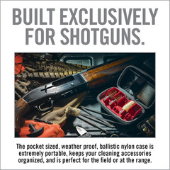 Shotgun Cleaning Kit – Compact Cleaning Case for 12 and 20 Gauge with 7 Section