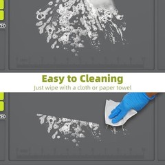 Pistol Gun Cleaning Mat with Magnetic Parts Tray, Anti-Slip Rubberized Workbench