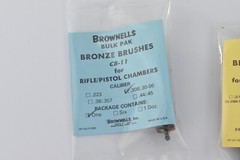 Brownells Bulk Pak CB-11 Bronze Brushes Chamber Brush Gun Cleaning lot