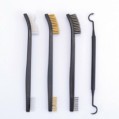 Gun Cleaning Nylon Brush & Pick Kit in Zippered Organizer Carry Case (8 Pieces)