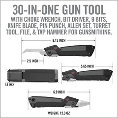 30 in 1 Gun Multitool Essential for Firearm Maintenance with Magnetic Storage