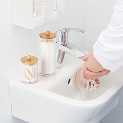 3pcs Cotton Swab Holder Bathroom Dispenser Cotton Ball Pad Flosser Storage Box