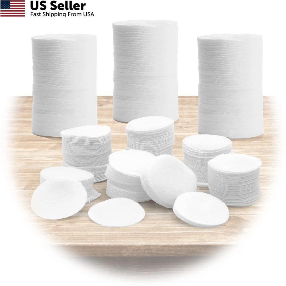 1000PCS Gun Cleaning Patches – 1 1/2″ Round 4) 1 Round, White