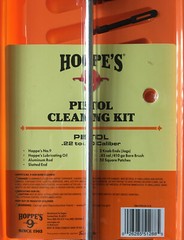 Hoppe’s Universal Pistol Cleaning Kit Clamshell PCOB – .22 up
