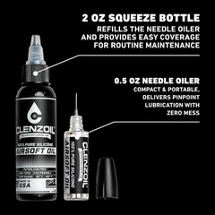 Clenzoil Airsoft & Air Gun Oil – 2 oz Combo Airsoft Oil – for Air Rifles & Ai
