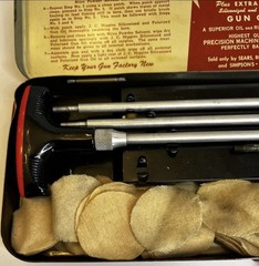 Vintage J.C. Higgins Gun Cleaning Kit No. 2145 Sears Roebuck Complete with Oil