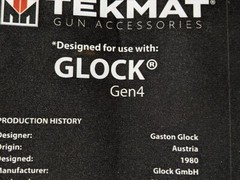 TEKMAT Pistol Mat for Glock Gen4 11″x17″ Gun Service Repair Cleaning Good Condit