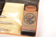 Vintage MARBLE’S Gun Cleaning Kit – Lead Top Gun Oil Tin NICE