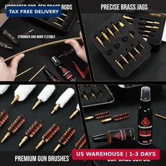GLORYFIRE Deluxe Universal Gun Cleaning Kit – Highly Effective Cleaning Solution
