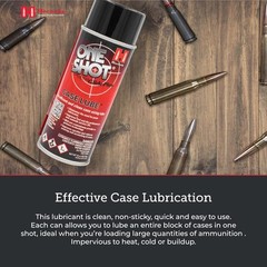 Hornady One Shot Case Lube, 10 oz / 14 fl – Aerosol Dry 14fl oz, Silver