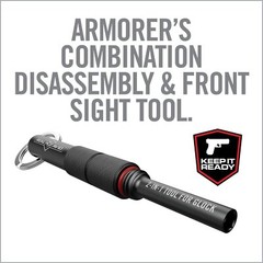 Real Avid 2-in-1 Tool for Glock Handguns, Includes Glock Compatible Front…
